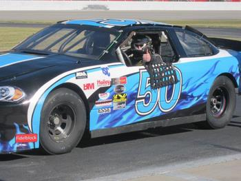 David Dotson taking a turn at the wheel